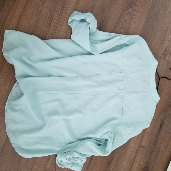 Zara light blue relaxed shirt size M - Picture 8 of 15